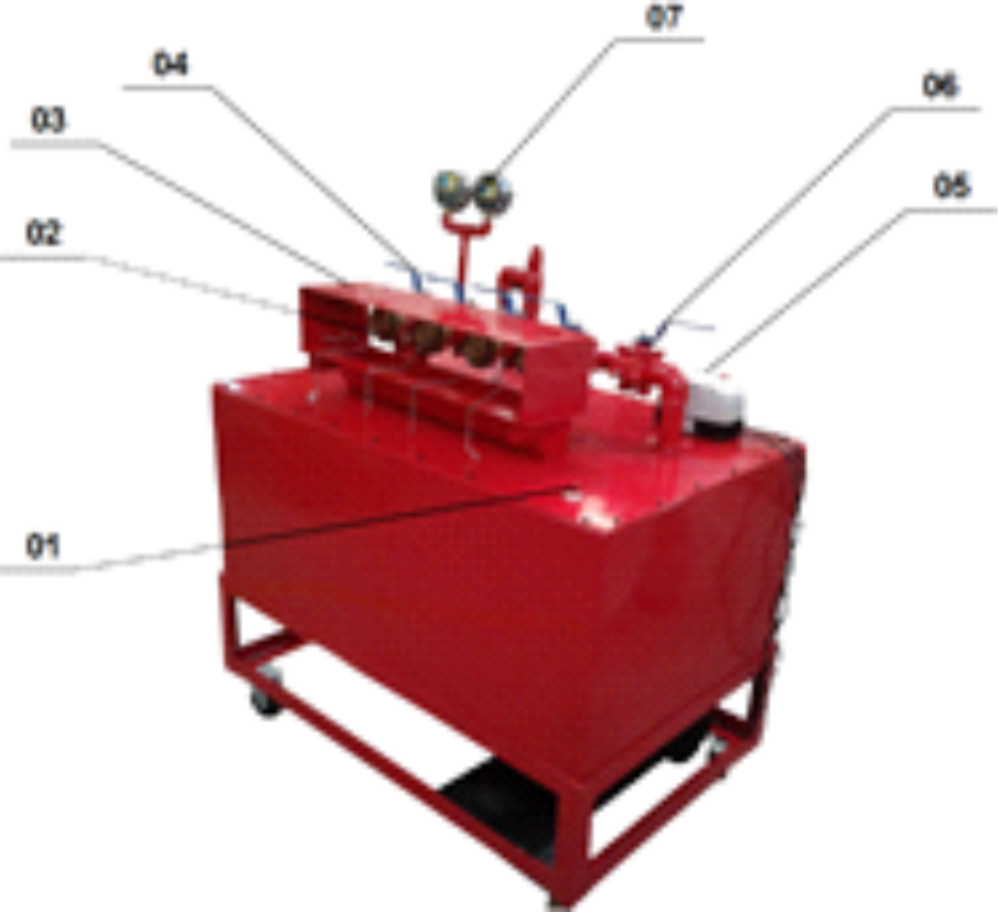 Diagrama de Operação da Bancada de Teste Hidrostático RE 890 H